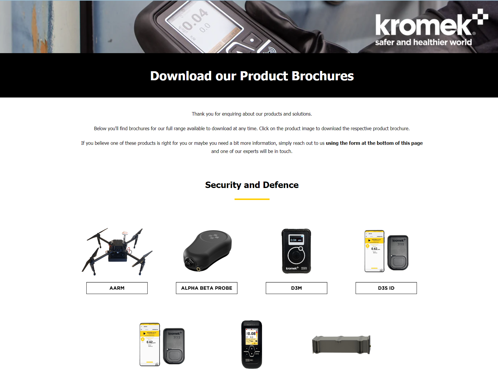 Brochure Download Page Updated