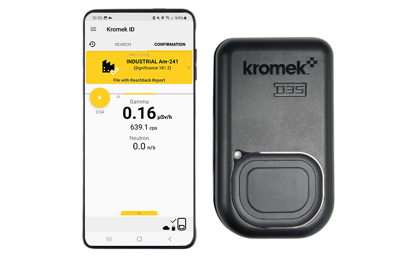 D3S ID with Kromek ID app